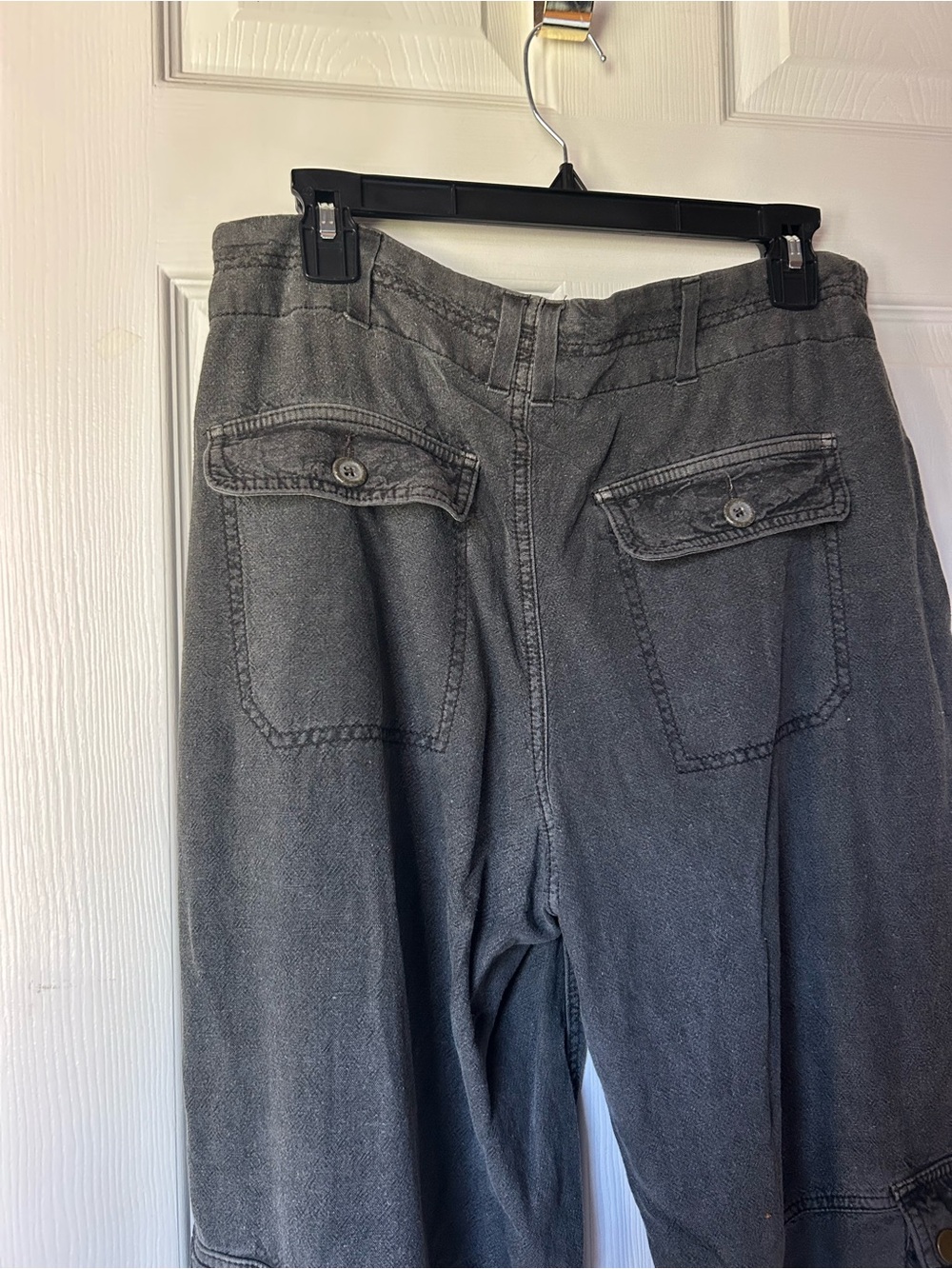 By Anthropologie washed gray cargo pants - Picture 5 of 10